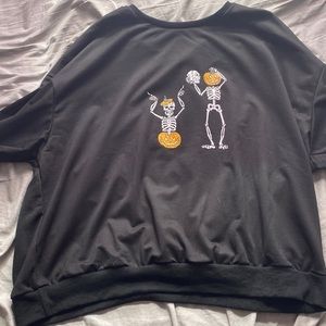 One black Halloween sweater